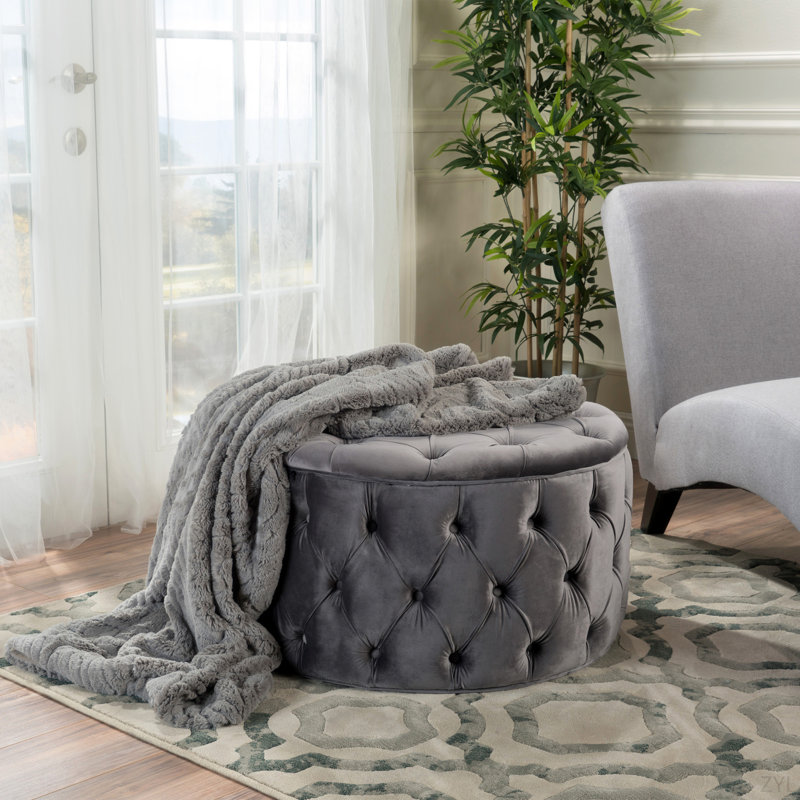 Repose-pieds Luxury, Gris