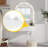 Wall-Mounted Floating Makeup Vanity with 3-Color LED Mirror-220897214