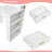 White Makeup Vanity Desk with LED & 8-drawer