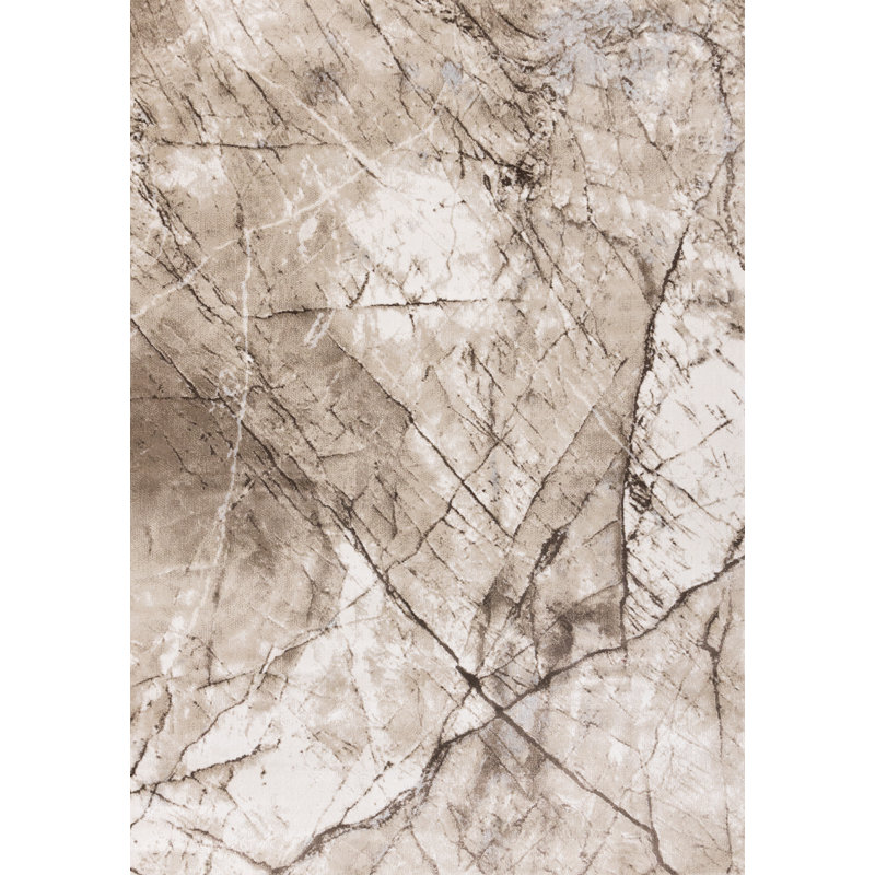 Tapis taupe blanc Alteburg, Rectangle 7 pi 10 po x 10 pi 6 po