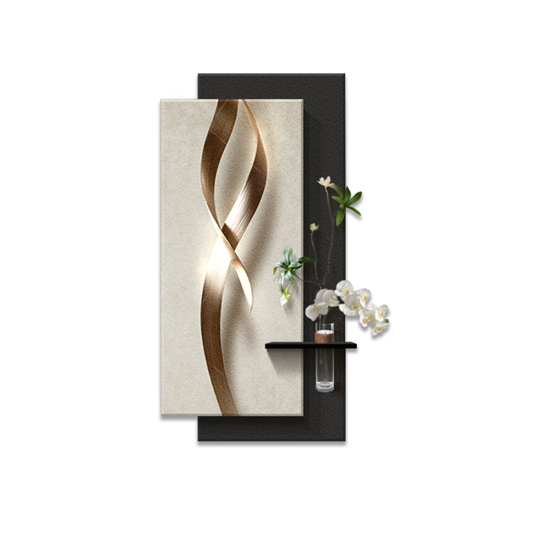Image murale d'art moderne en grès, H 62,99 po x l 31,5 po