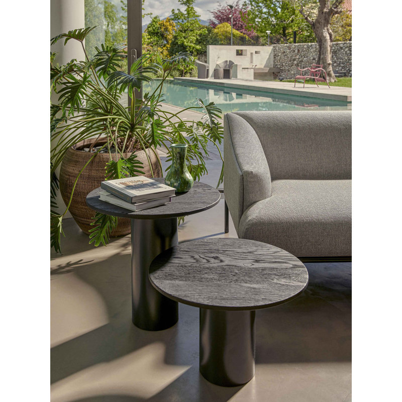 Mush Solid Wood End Table, Cognac, 12.5" H x 19.75" W x 19.75" D