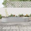 Grand lit de jardin surélevé ovale en métal pour plantes, légumes et fleurs - Noir-927823089