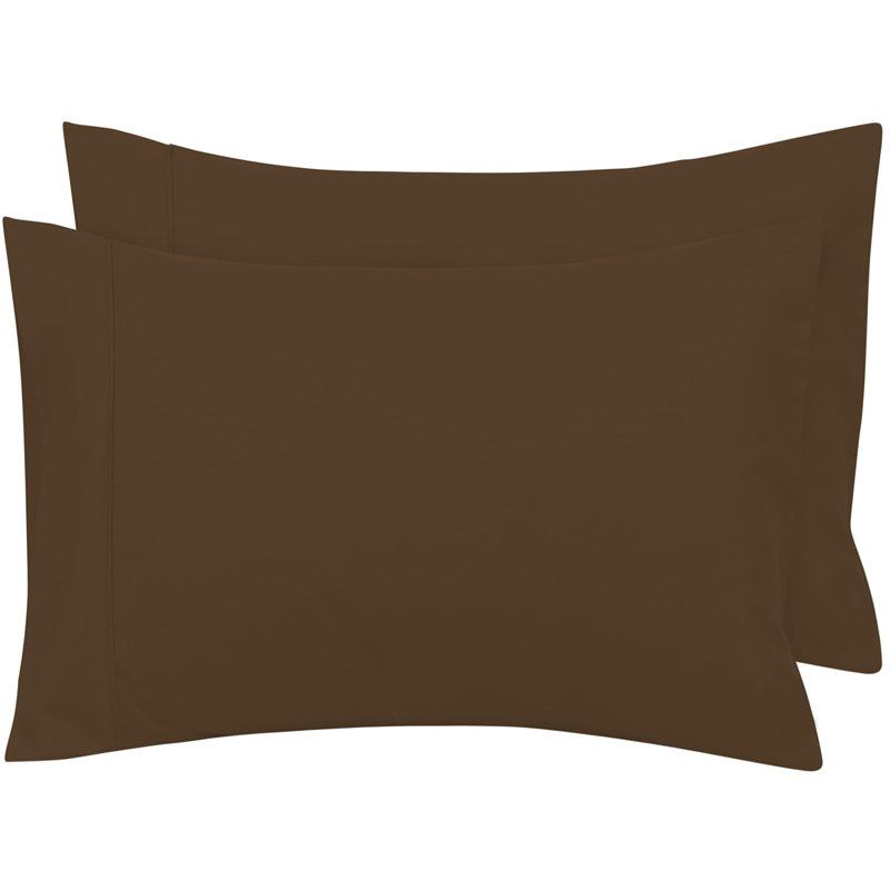 Royale Linens | Housse de coussin | Taies d'oreiller | Microfibre brossée infroissable et résistante à la décoloration | Doux et confortable | Taille de la taie d'oreiller