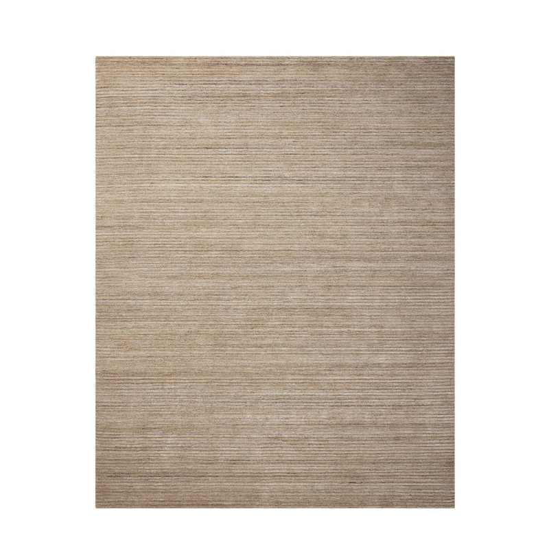 Handmade Striped Area Rug, Rectangle 9'6" x 13'6"