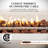42 "Rectangle Concrete Propane Fire Pit Table