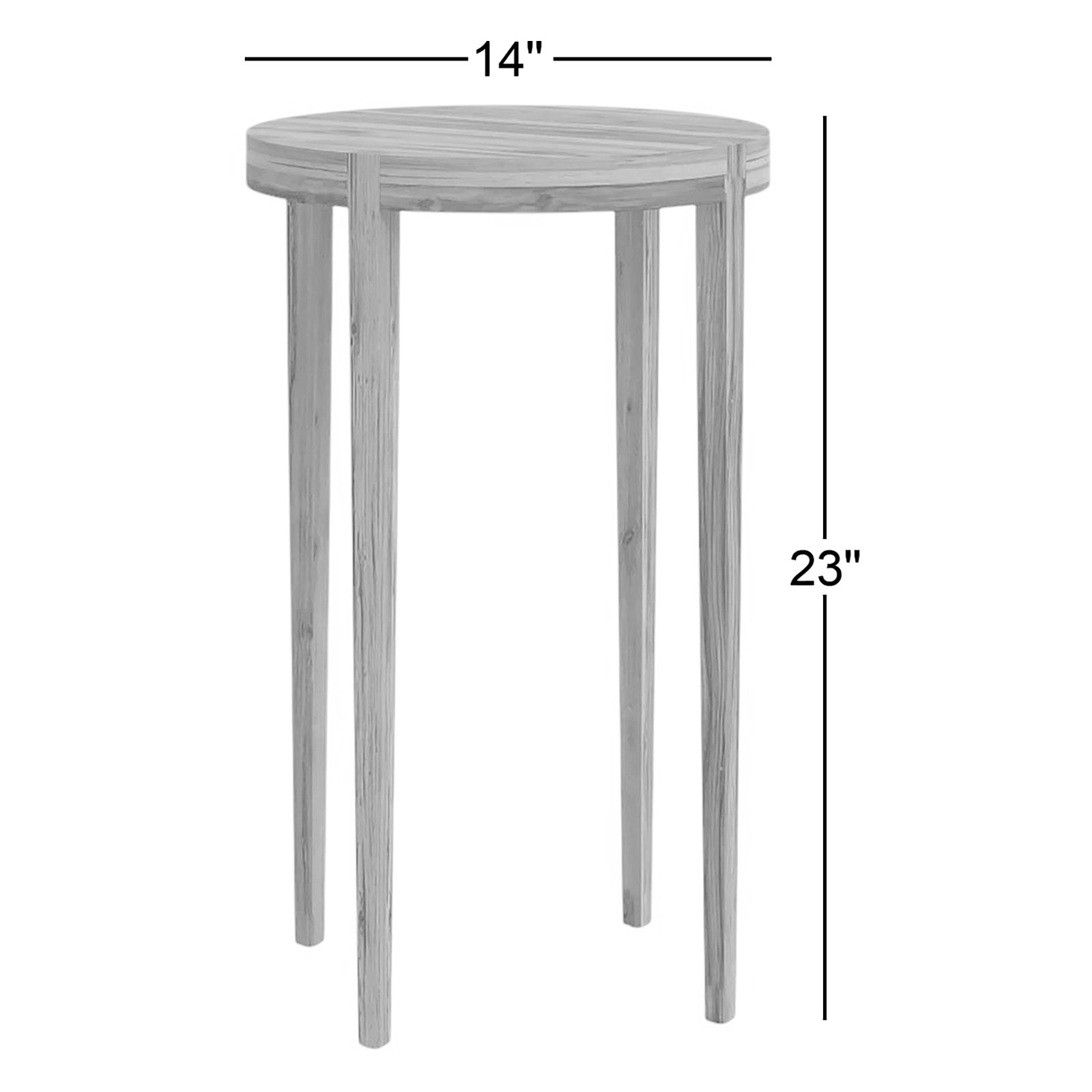 Blaise 14" Acacia End Table Set