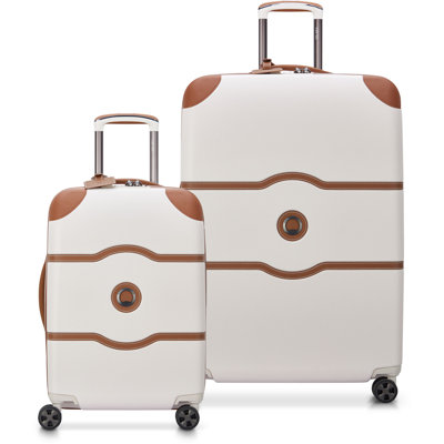 Delsey Chatelet Air 2.0 2-Piece Carry-On Luggage & Large Check In Suitcase Set in Angora