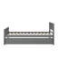 Structure de lit plateforme en bois robuste avec lit gigogne extensible-1258968507