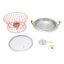 Réchaud 13 po rond en acier inoxydable-172127992