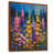Toile avec cadre flottant brun