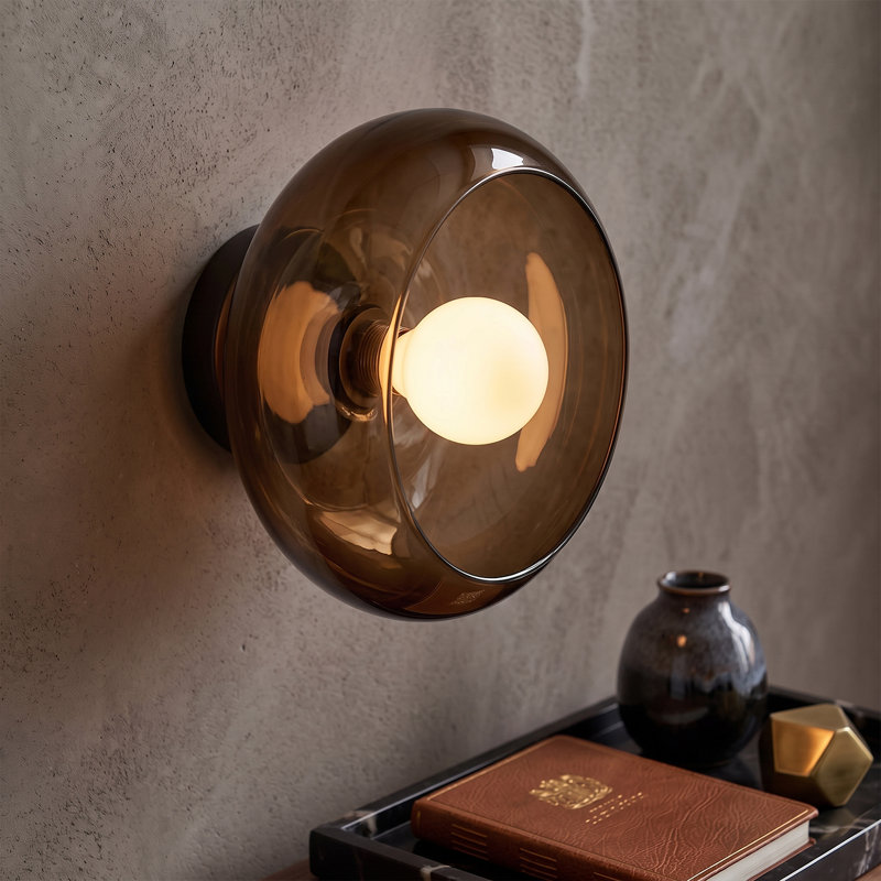 Glass Flush Mounted Sconce