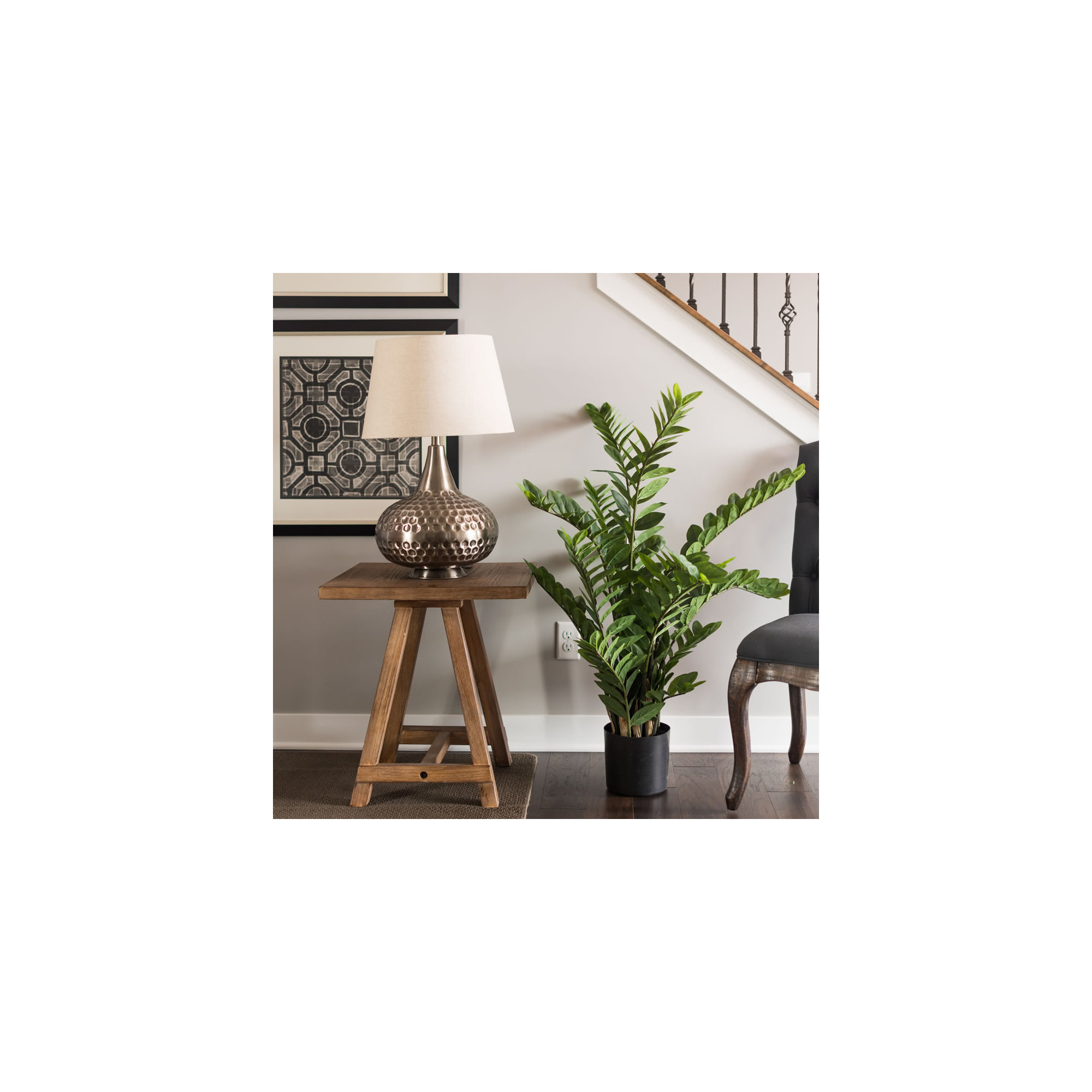 Zen Faux Plant in Pot, 43" H x 27" W x 27" D