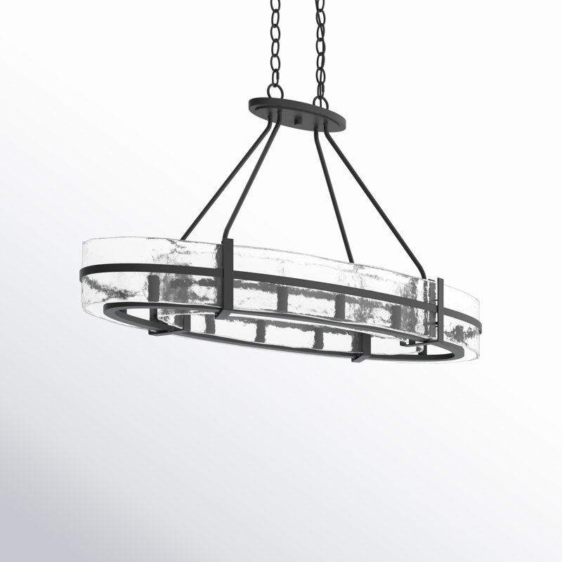 Lustre tambour Brisa Unique, Lustre linéaire à 10 lumières