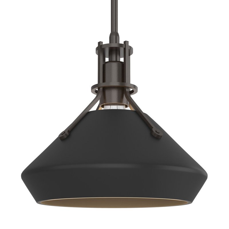 Henry with Chamfer Pendant, Black, Oil Rubbed Bronze