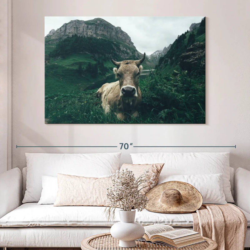 Brampt Swiss Alps Cow, 34" H x 51" W