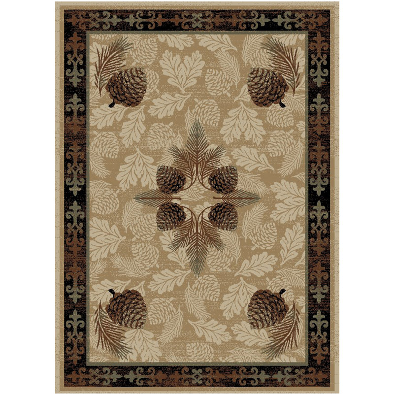 Tapis beige Robbinsdale, Rectangle 2 pi 3 po x 3 pi 3 po
