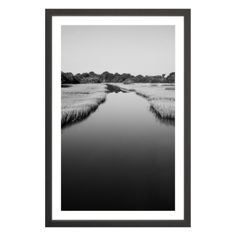 Landscape & Nature Print, Black, 36" H x 24" W x 1.88" D