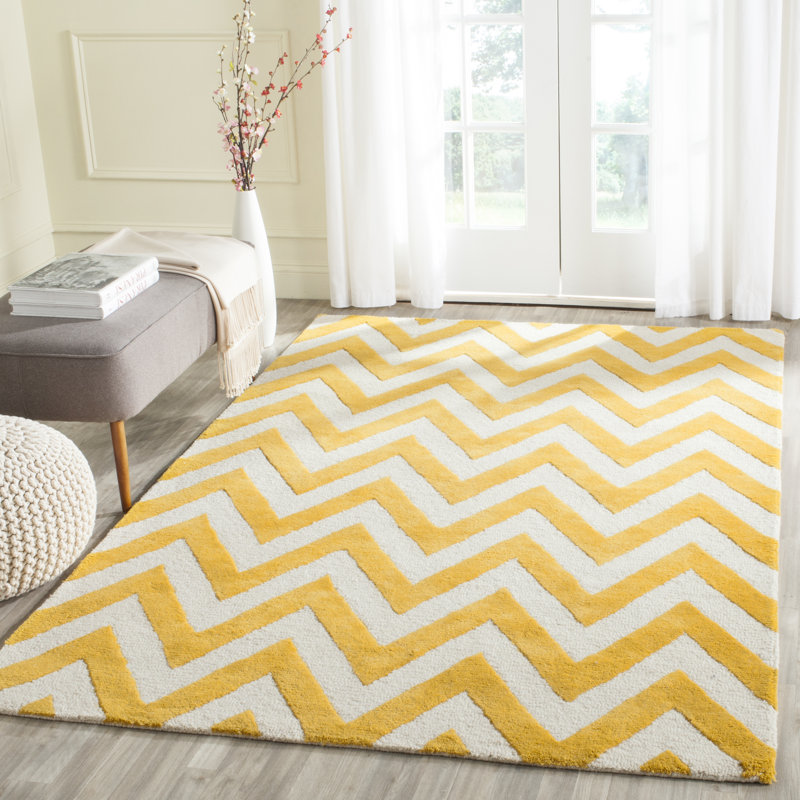 Tapis en laine touffeté à la main Sanyla Cambridge, Rectangle 3 pi x 5 pi