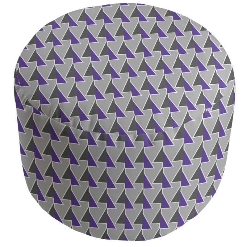 repose-pieds à motifs shifted arrows, Mauve