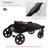 Foldable Standard Stroller Pet Stroller with Storage Smooth Ride with Shock Absorption-99356782