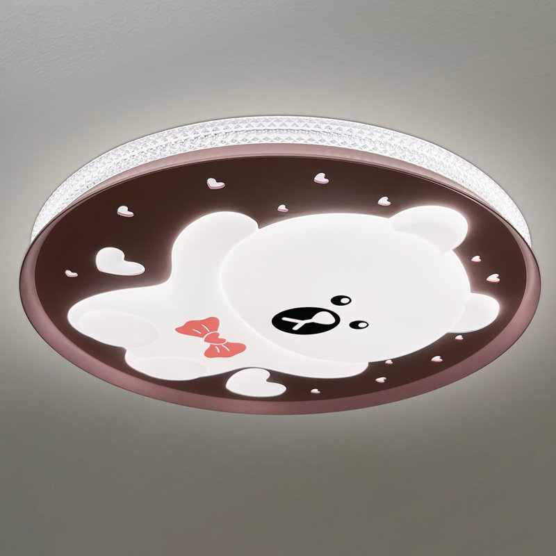 Caleb Plastic LED Flush Ceiling Light