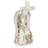 14"H Solar Angel Holding Cross Statue with LED Lights