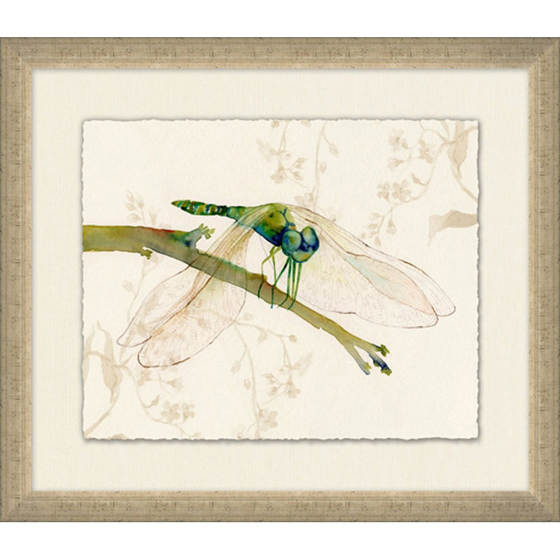 Perched Dragonfly 4 Painting