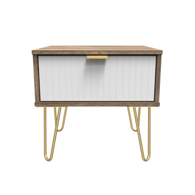 Baudelia 45cm W Manufactured Wood Bedside Table