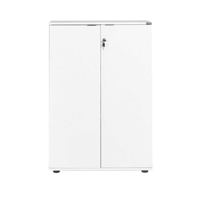Baugus 109cm H x 72cm W Standard Bookcase, Diamond White