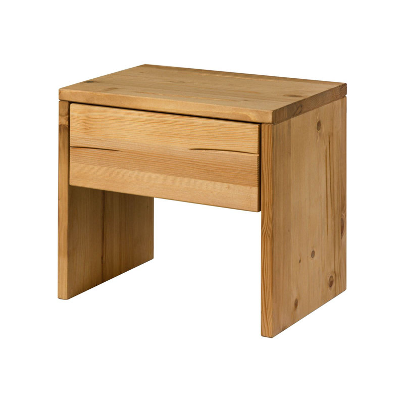 BALKENMÖBEL 50cm W Solid Wood Bedside Table