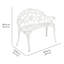  Shatley Metal Rose Garden Bench-1582944613
