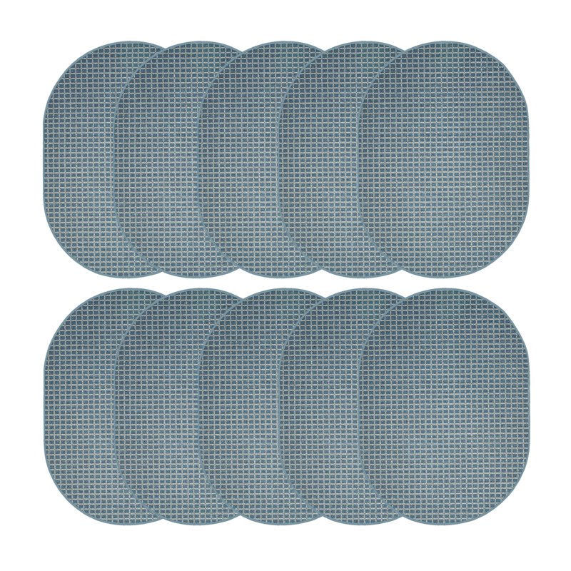 Ensemble de tapis intérieur / extérieur en polyester touffeté à la machine Lachlen, Ovale 1 pi 6 po x 2 pi 3 po