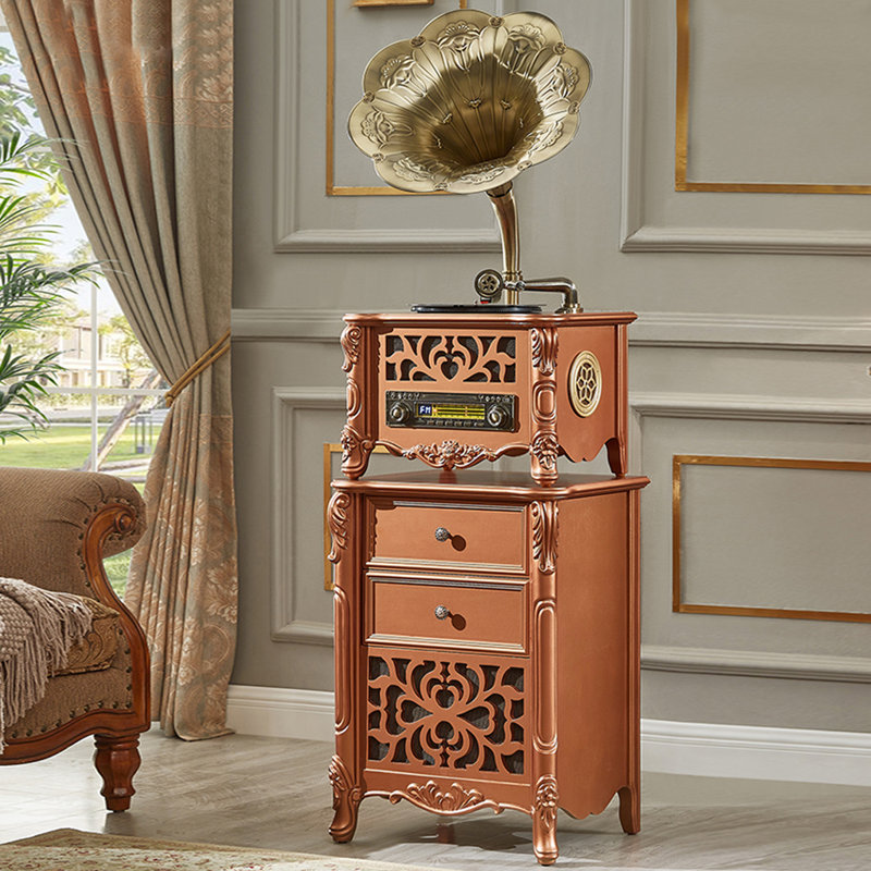 Ruby Gold Free Form Solid + Manufactured Wood+Copper Media Players