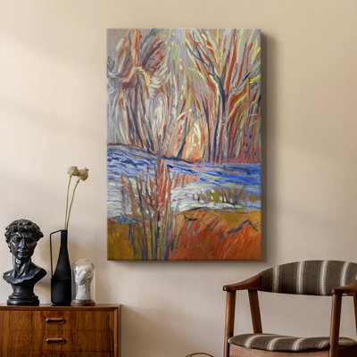 Cadmium Winter Solstice I -Custom Wrapped Gallery Cavas