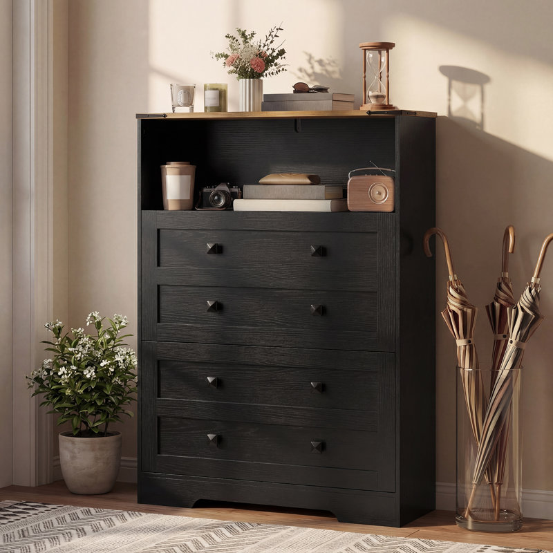 Armoire à chaussures avec 2 tiroirs rabattables, armoire de rangement étroite pour chaussures, noir, Noir