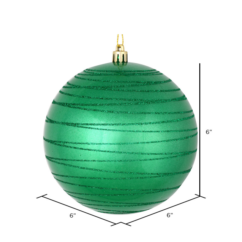 Candy Finish Ball Ornament, Seafoam
