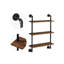 60cm W Metal Wall Mounted Shelving Unit