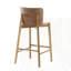 Ensemble de 2 tabourets de bar d'intérieur en bois