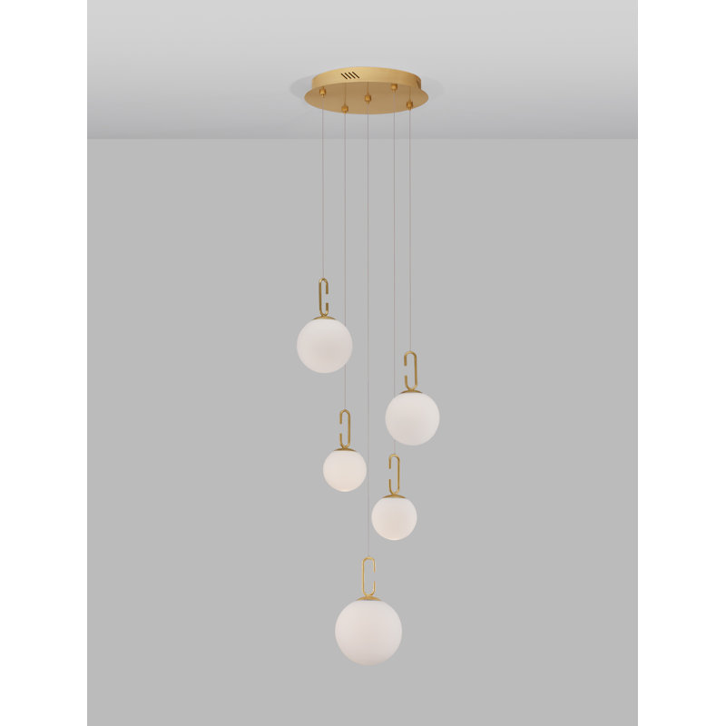 5 - Light Gold LED Cluster Pendant