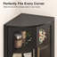 64.9" Tall Corner Cabinet With Glass Door-1871020906-1871020909