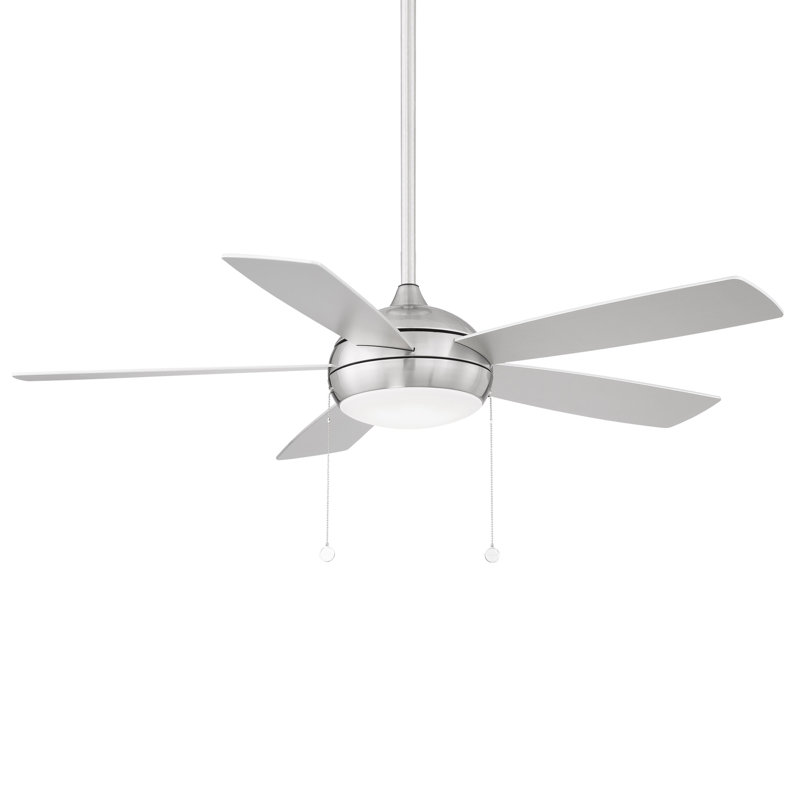 52'' Ceiling Fan with LED Lights, Brushed Nickel