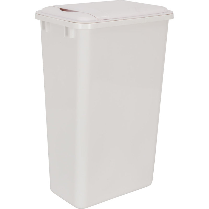 White Lid for 50 Quart Plastic Waste Container, White