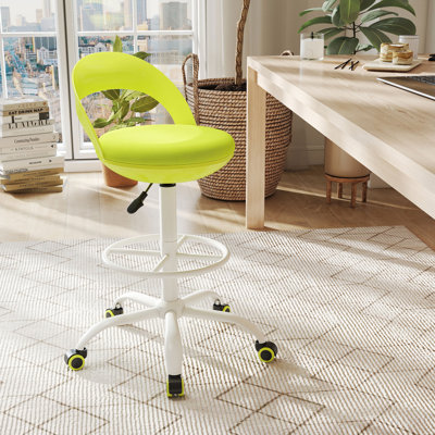 Fauteuil de bureau à roulettes Gymax