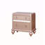 Panneaux décoratifs de miroir de table de chevet élégants et contemporains en or rose 1pc