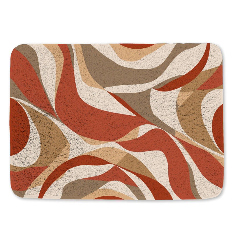 Tapis de bain en microfibre / microsuède Bimlesh, L 17 po x L 24 po