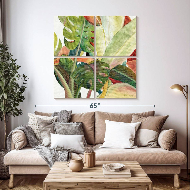 Harnek Tropical Lush Garden Square I, H 45 po x l 45 po