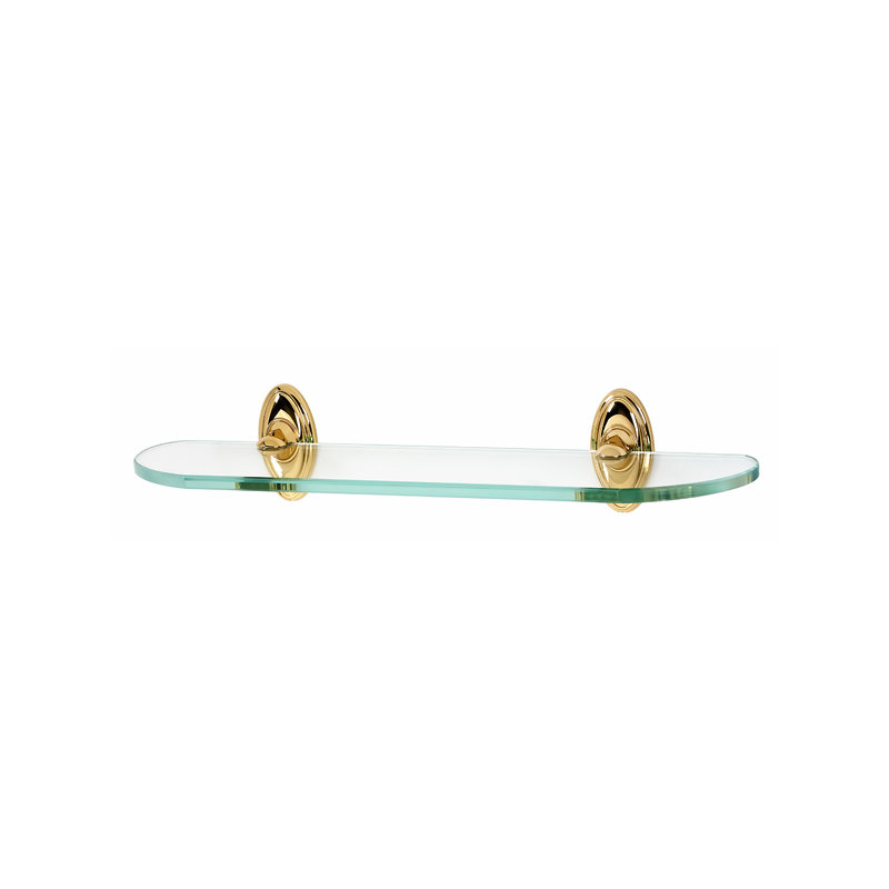 Classic Traditional Wall Shelf, Polished Brass