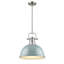 Luminaire suspendu dôme en acier à intensité variable 1 lumière Calico-595977827-595977832