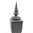 5x5x19.5" Finial Sqaure Urn Statue
